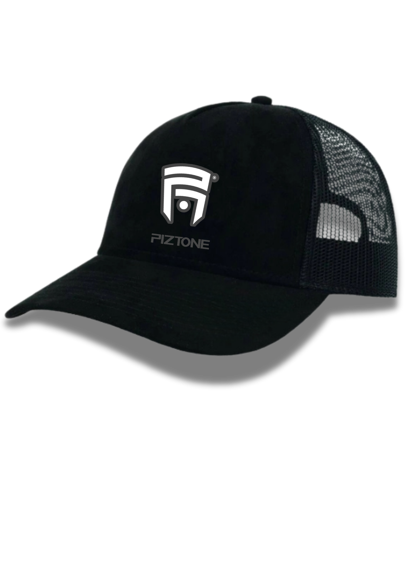 Trucker Baseball Cap Black "Red P1"