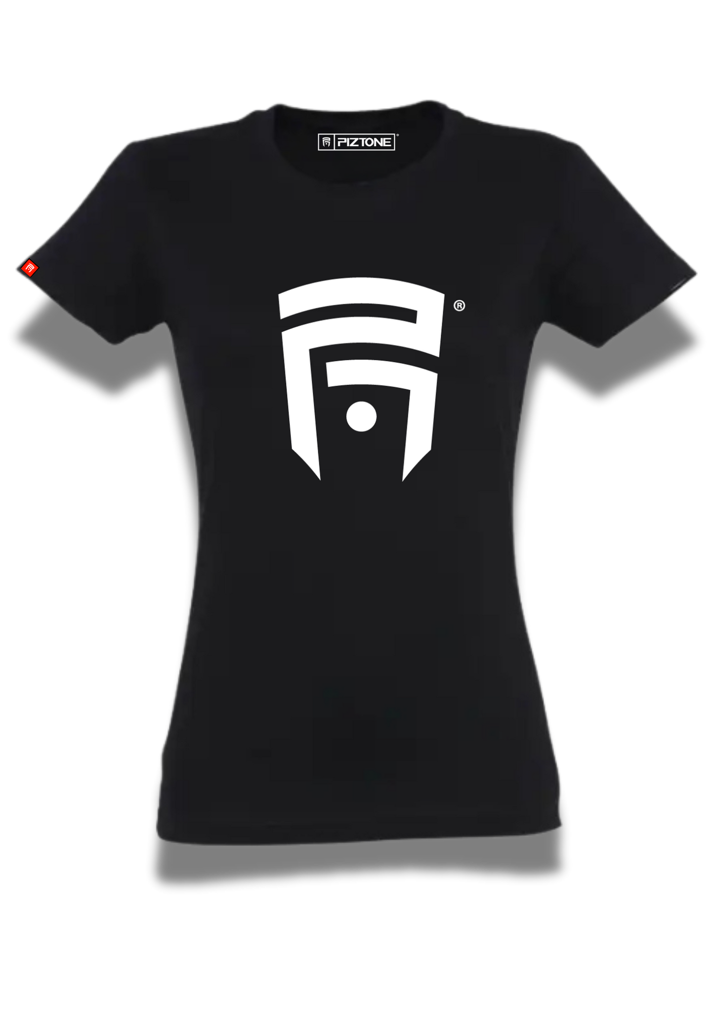 T-Shirt Femme Noir "White P1"