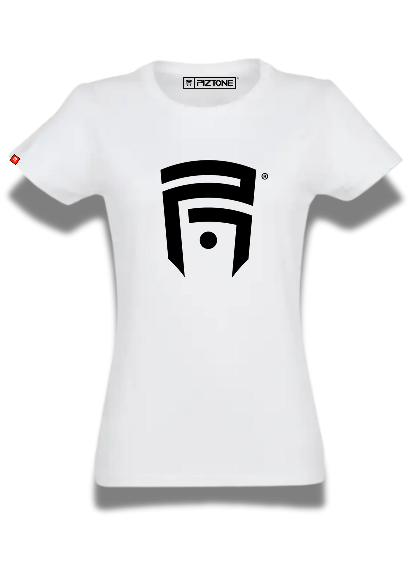 T-Shirt Femme Blanc "Black P1"