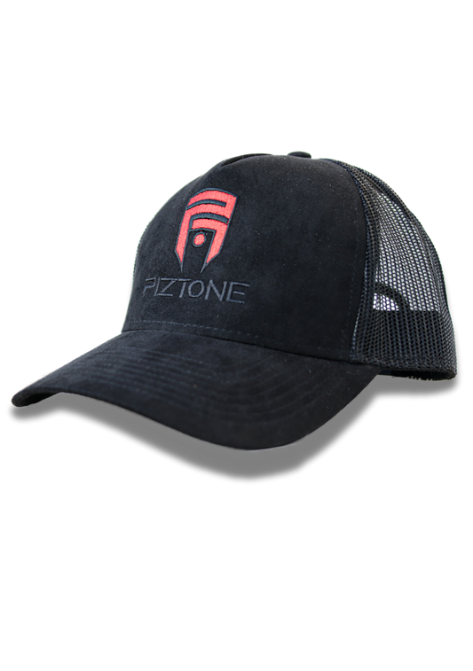 Casquette Baseball Trucker Noir "Red P1"