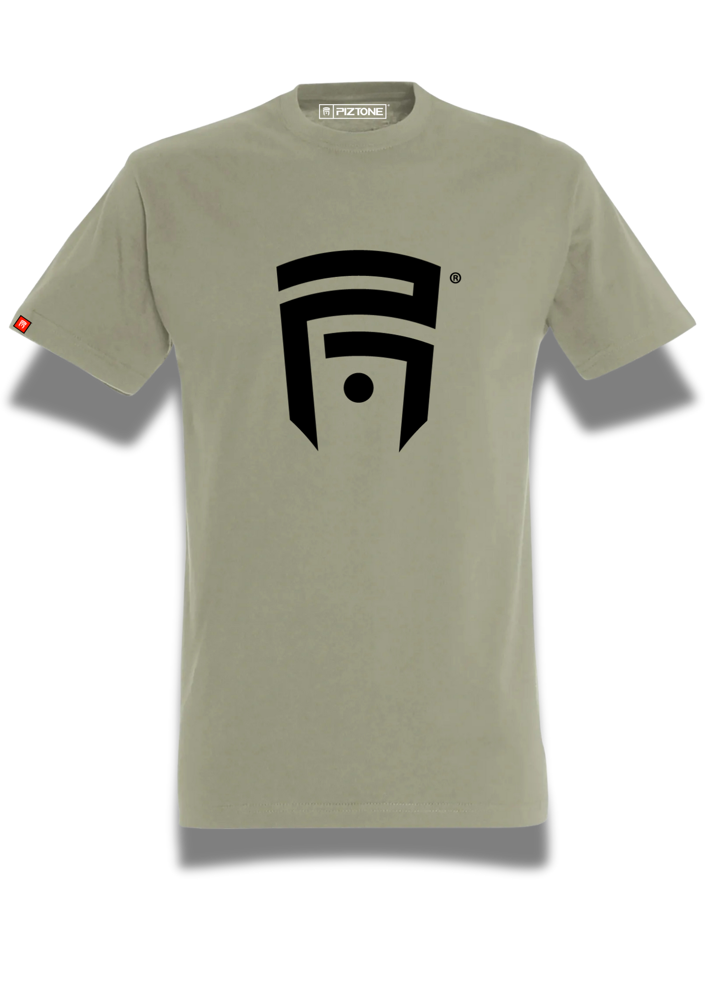 Men T-Shirt Red "White P1"