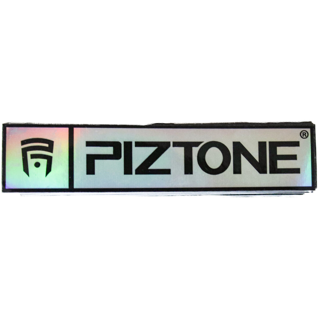 PIZTONE, sticker piston, sticker marque de sport automobile, sticker automobile, glitter, paillette.