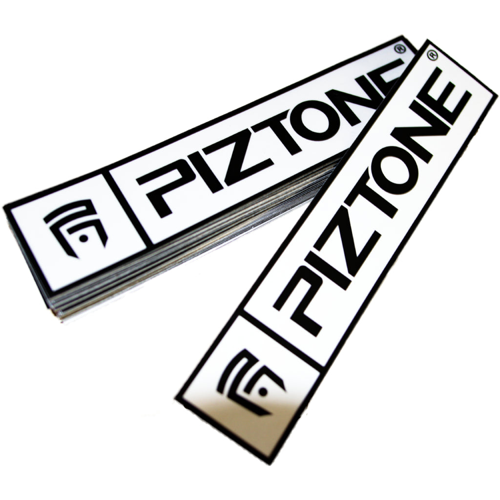 PIZTONE, sticker piston, sticker marque de sport automobile, sticker automobile.